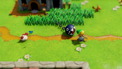 Link's Awakening Switch - chain chomp