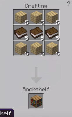 How to Make a Bookshelf in Minecraft 4