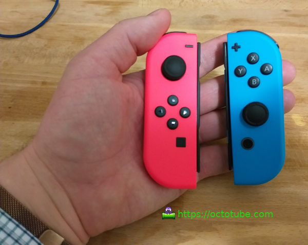 Joy-Con in hand